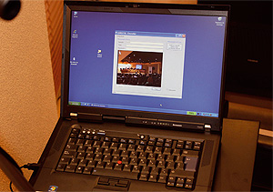 Equipo de filmación para formación on-line.
