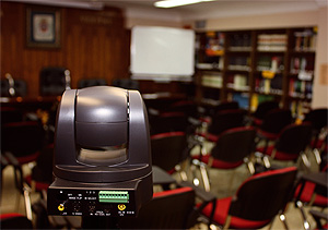 Equipo de filmación para formación on-line.