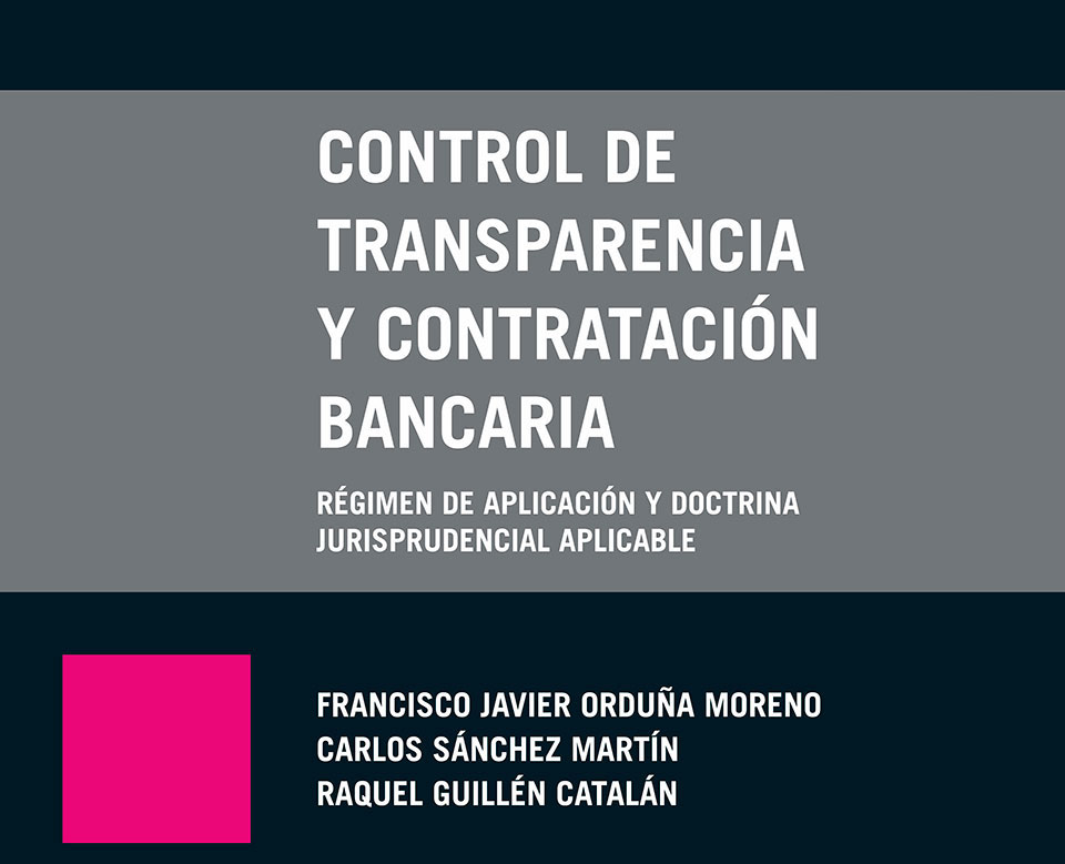 Control de transparencia y contratación bancaria